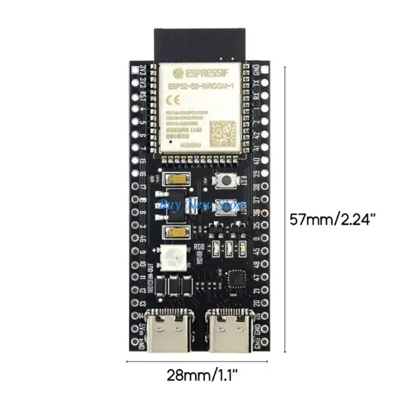 20CE WiFi-Mikrocontroller-Prozessor ESP32S3-Waom-1-N16R8 Development Board
