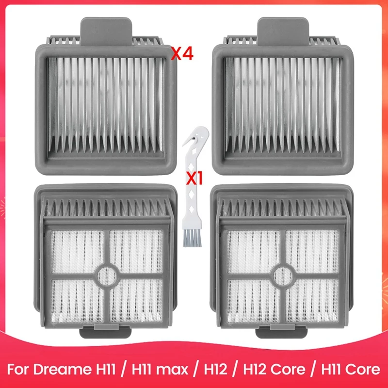 ตัวกรอง HEPA สําหรับ Dreame H11 / H11 Max / H12 / H12 Core / H11 Core เครื่องดูดฝุ่นเปียกและแห้งตัวกรอง HEPA