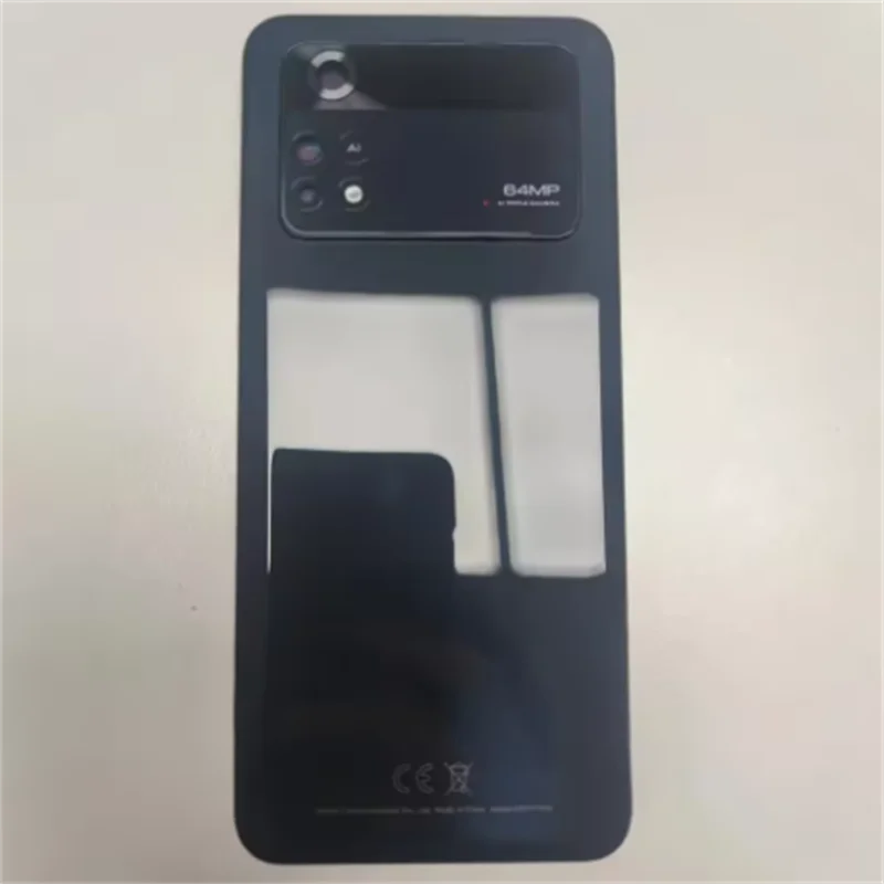 For Xiaomi Poco M4 Pro 4G MZB0B5VIN 2201117 PI Back Battery Cover Rear Door Housing Case With Camera Lens Replacement Parts