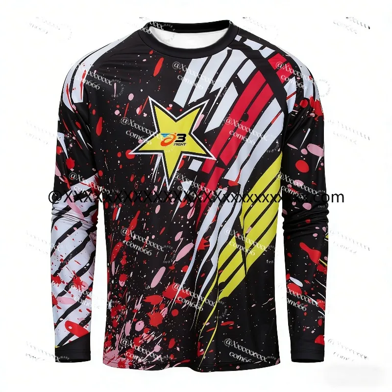

2026 New Adult Off-road Motorcycle Riding Shirt 3D Printed Breathable Quick Drying Casual Sports Top