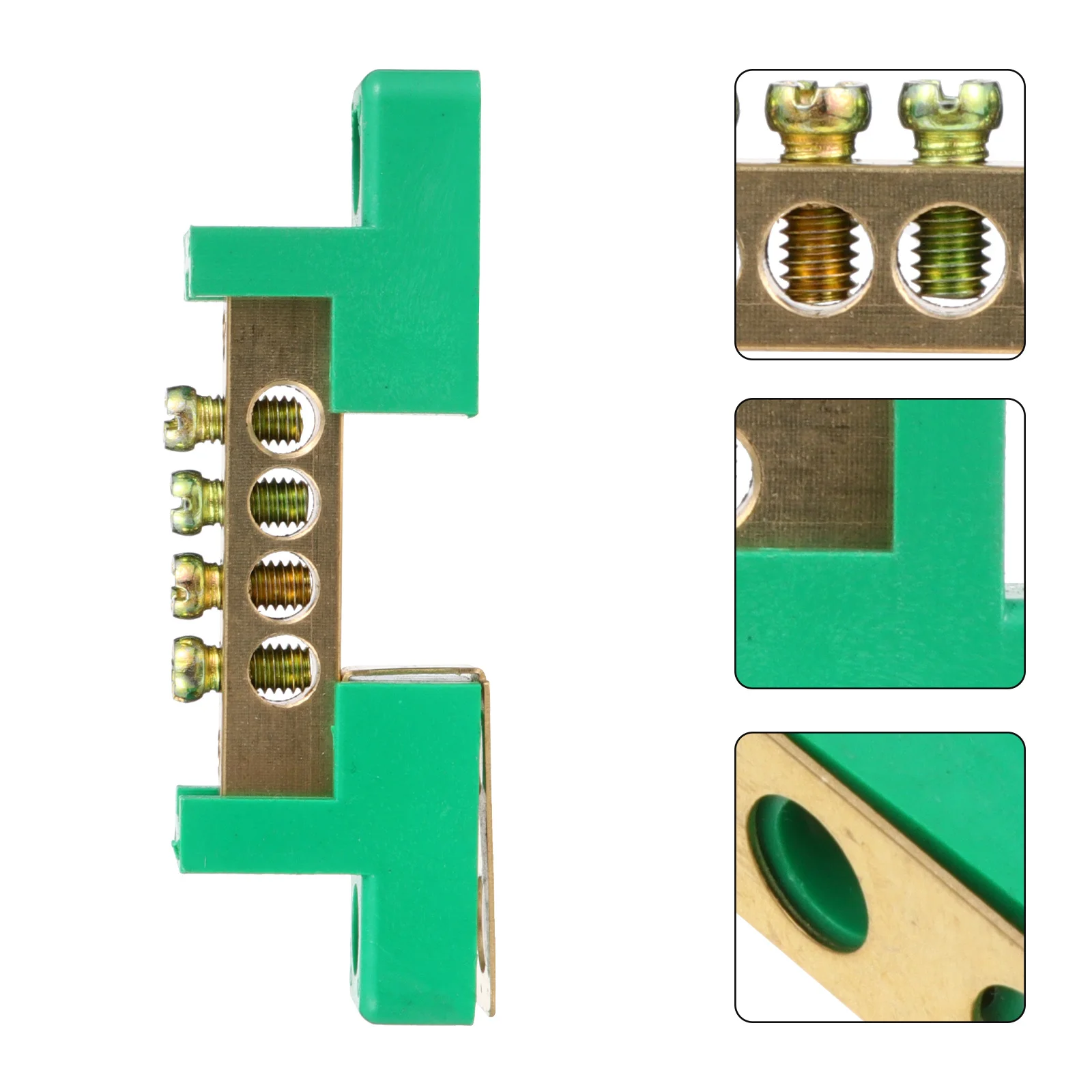 

5Pcs Terminal Block Connector Copper Plastic Shell Heat Resistant Fire Retardant Electrical Terminal Strip Kit