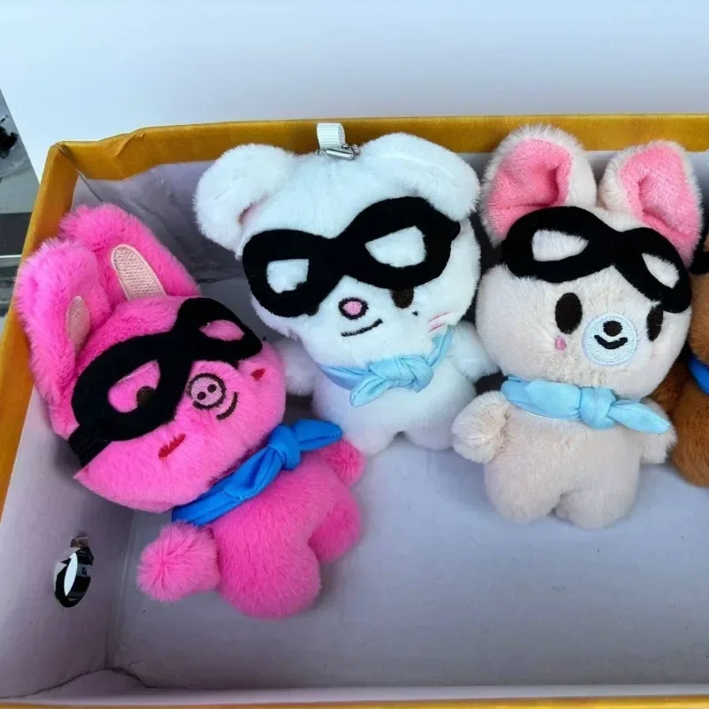 Kpop Szoo ของเล่นตุ๊กตา 10 ซม.PILOT5 FM Plushie พวงกุญแจอุปกรณ์เสริม Kawaii บาง Chan LeeKnow ChangBin HyunJin Felix คริสต์มาสของขวัญ