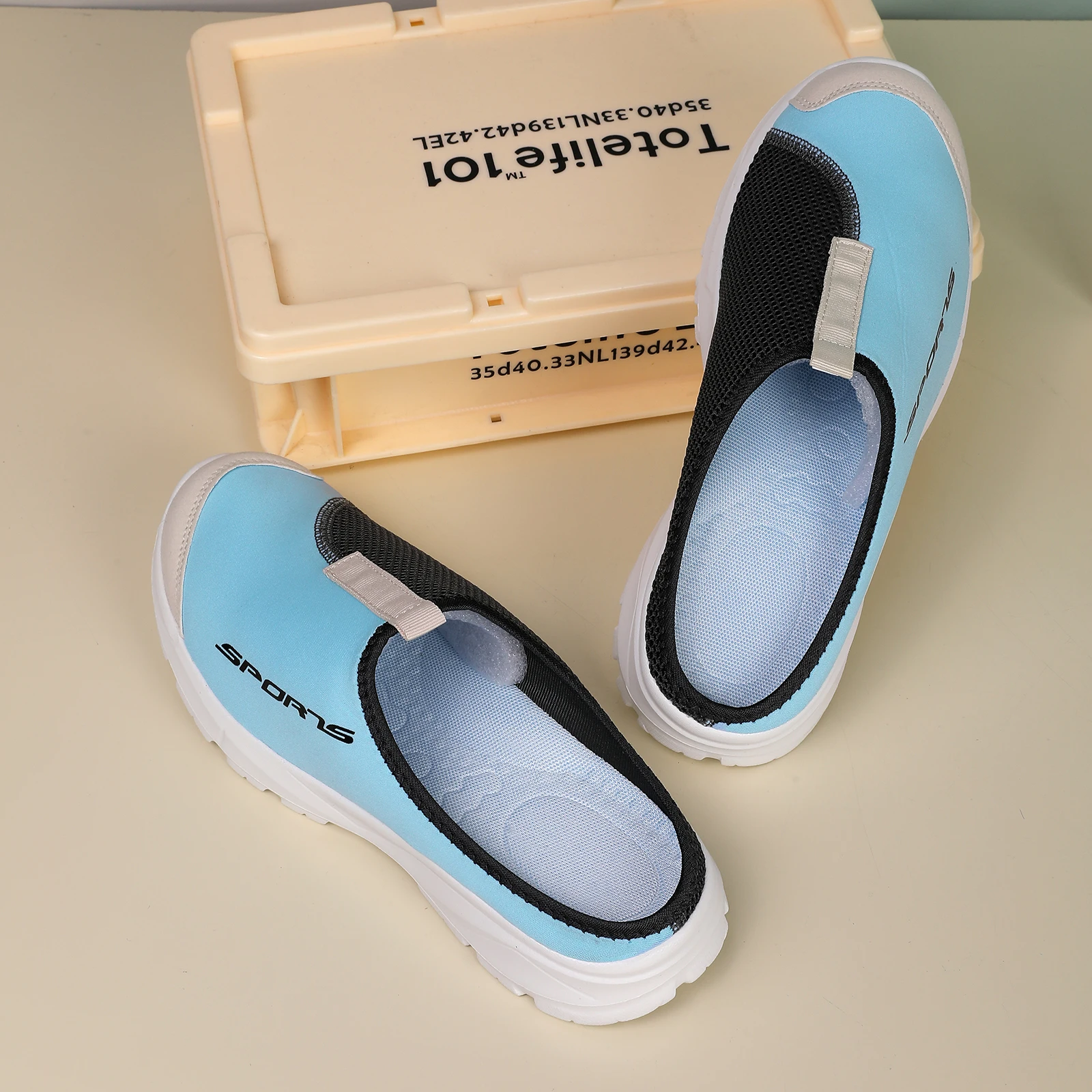 Men's Slippers, Semi Open Toe Shoes, Air Layer Mesh Breathable EVA Anti Slip Lightweight Casual Shoes, Barefoot Women's Shoes