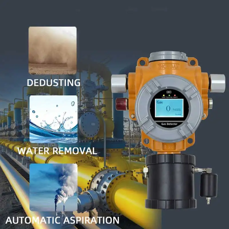 S400-B detector de gás filtrado bombeado multi detector de gás combustível tóxico nocivo detector de gás fixo