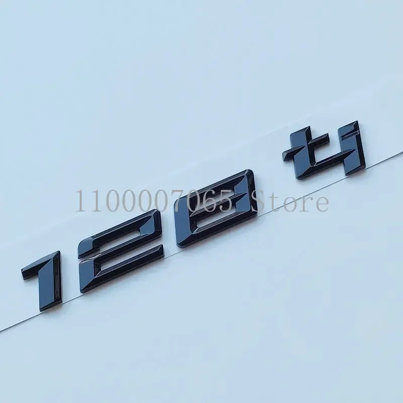 

128ti 328ti Letter Number Top ABS Emblem for New 120i 125i 128i 320i 325i 328i Car Trunk Nameplate Logo Sticker Chrome Black