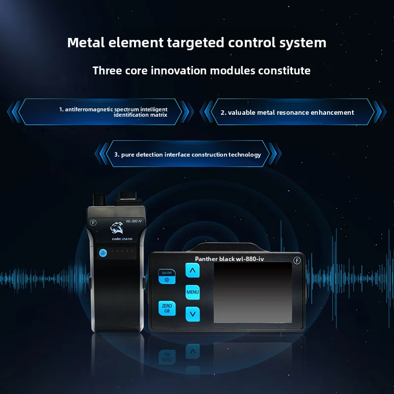 2025 New Fourth-Generation Wireless Pulse Plastic Metal Detector Outdoor Treasure Hunting Detect Gold Silver