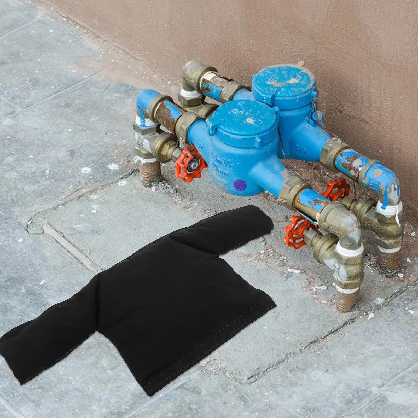 Outdoor Water Meter Insulation Cover Reusable Sleeve for Freeze Protection Heavy Snow Weather Pipe Frost Protector