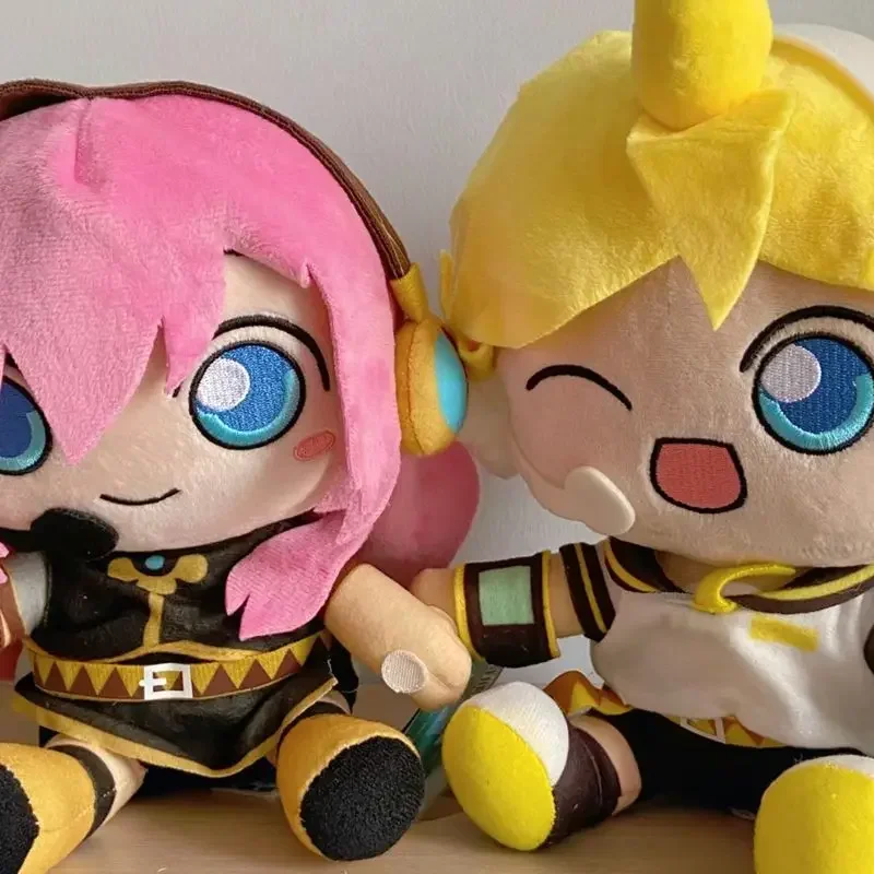 Kwayi-almohada suave de Anime Hatsune Miku PlushToys, muñecos de regalo para niños, Fufu Kagamine Len Kagamine Rin Megurine Luka