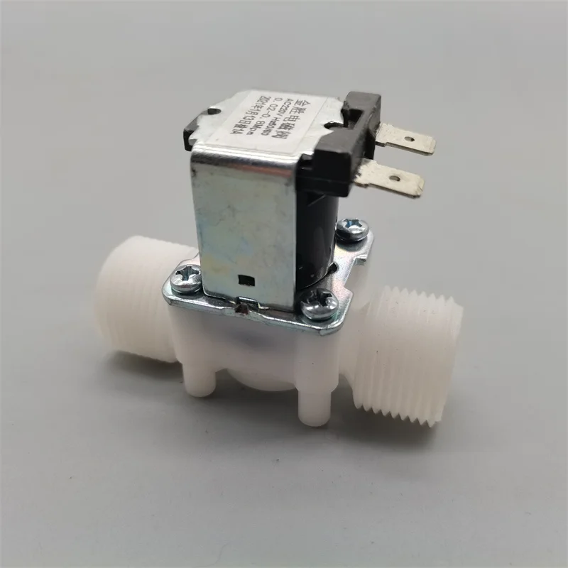 

Plastic Solenoid Valve 4-quarter External Thread G3/4 DN20 Normally Closed Normally Open Water Inlet Valve Drain Valve