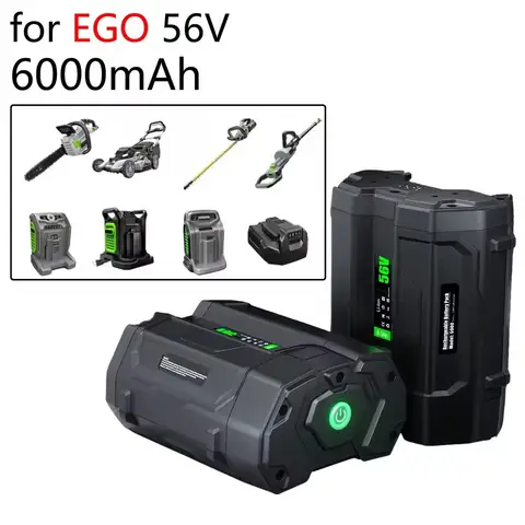 For EGO 56V 6000mAh Replacement battery BA2800 BA2800T BA4200 BA4200T BA1400 BA1400T BA5600T BA6720T Li-Ion Battery Pack
