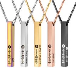 Custom Spotify Code Necklace for Women Favorite Song Personalized Spotify Code Music Singer Song Name Pendant Necklace Men Lover