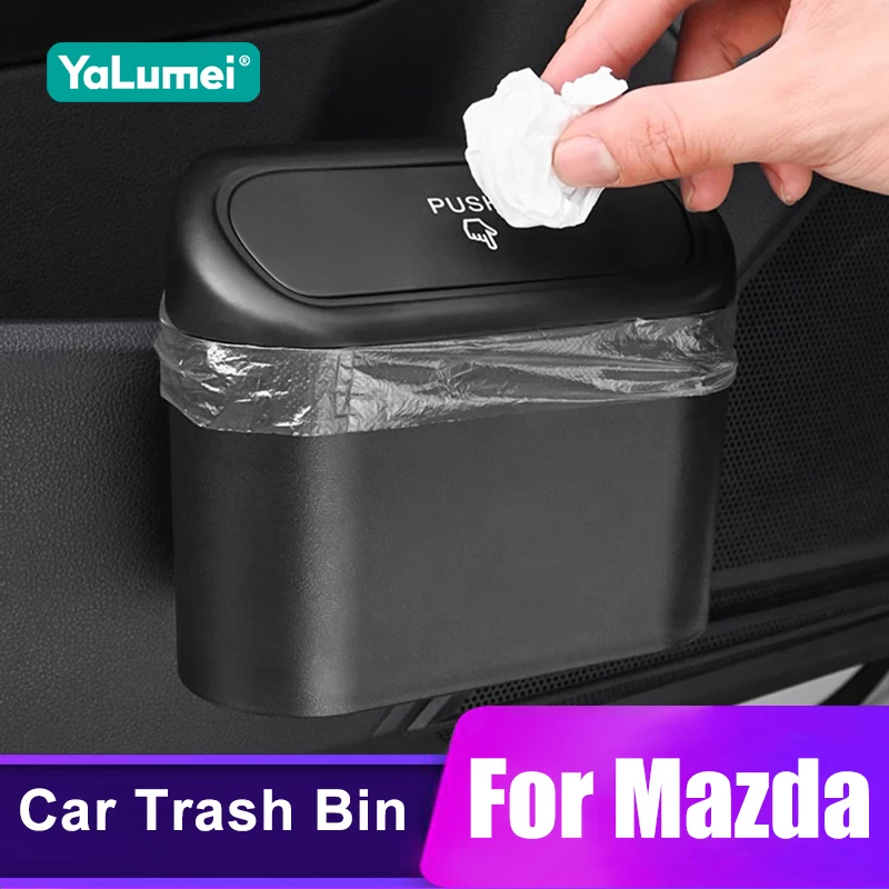 

For Mazda 2 3 6 CX-5 CX5 CX3 CX7 CX8 MX5 CX30 CX50 CX60 MX30 2003- 2019 2020 2021 2022 2023 2024 2025 Car Trash Bin Accessories