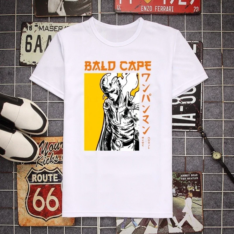 ثنائي الأبعاد أنيمي واحد لكمة سوبرمان سايتاما مضحك التعبير قصيرة الأكمام تي شيرت الرجال والنساء بلايز نصف كم