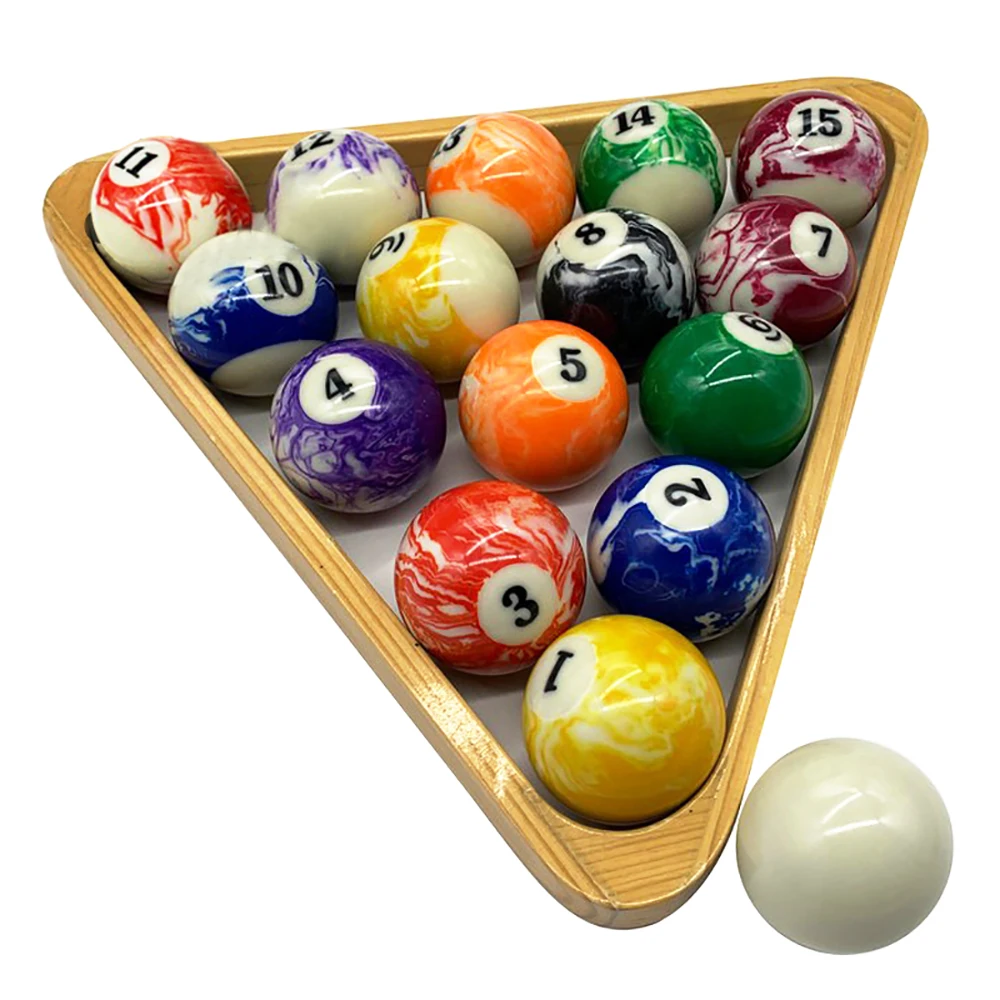 

Wholesale Cheap Price Large 57.2mm White Resin Marble Appearance Pool Billiard Cue Ball Snooker Set Pool Table Accessories