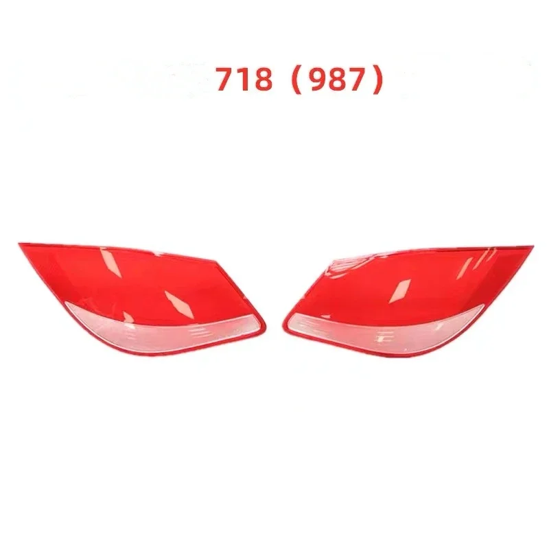 For Porsche Cayman 987.2 718 Rear Taillight Shell Brake lights Shell Taillight Glass Replacement Auto Rear Shell Cover