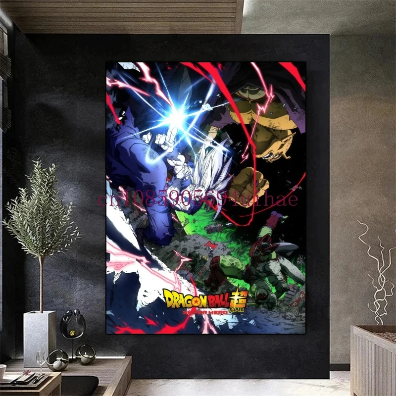 Japan Anime Dragon Ball Canvas Print Picture Goku Gogeta Poster Wall Art Prints Child Room Decoration Living Room Home Decor