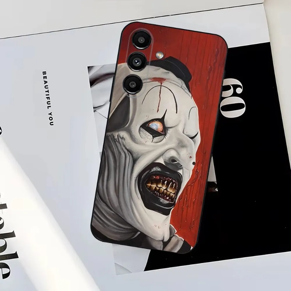 Horror Movie T-Terrifier  Phone Case For Samsung S25,S24,S23,S22,S21,S20,S10,Ultra,Plus,Lite,FE,Soft Silicone Black Cover