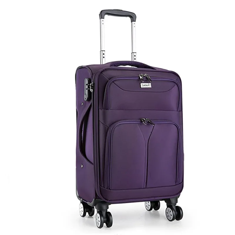 20 "22" 24 "26" 28 "valigia con ruote in tessuto morbido per viaggio Trolley in tessuto Oxford valigia per bagagli con rotelle Valise spedizione gratuita