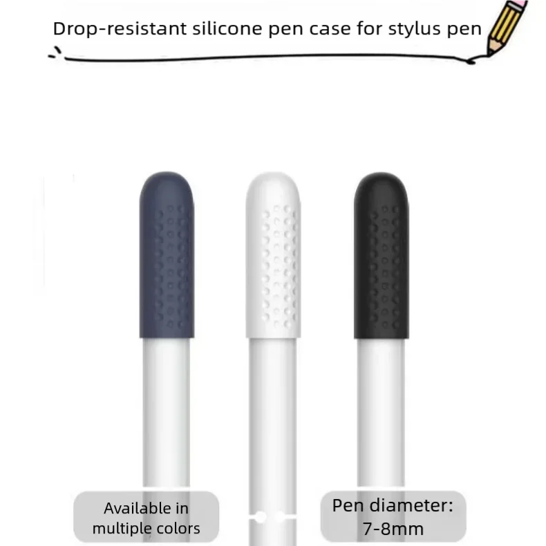 Suitable for Apple Pencil, Baseus Pen Tip Protective Cover, Anti-Fall Stylus Pen Tip, Silicone Pen Tip Cap, Silicone Case Tip Cover