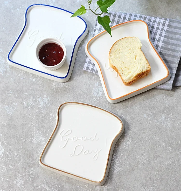 French  ceramic plate breakfast bread plate sushi dessert cheese toast plate dish fruit bowl salad kitchen tableware