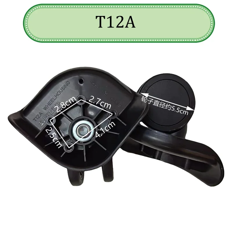 لـ SJTOBOL T12A طقم تصليح عجلة الأمتعة - عجلة بديلة صامتة 5.5 سم شديدة التحمل 360 °   سبينر يناسب معظم الأمتعة