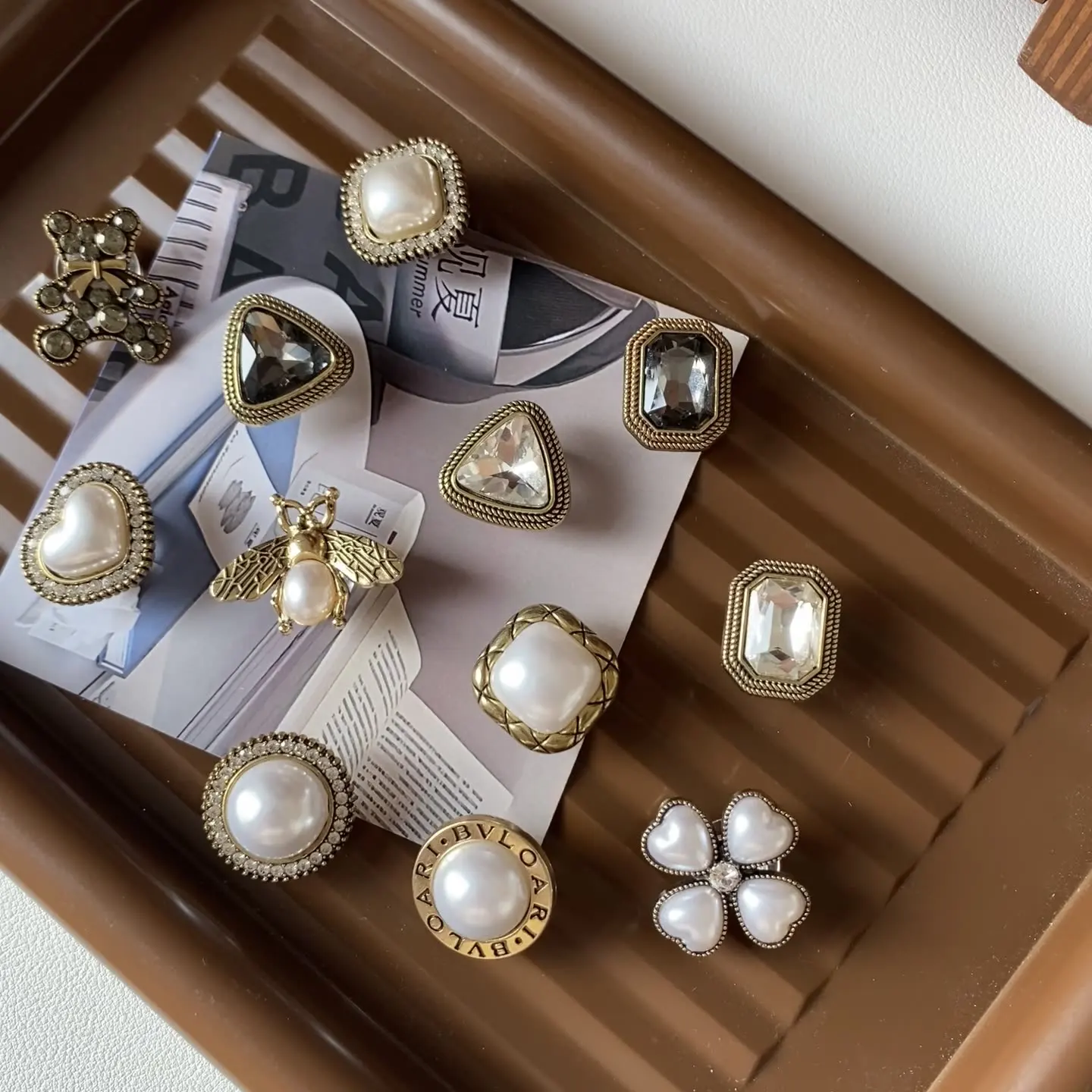 

Charismatic Pearl alloy shoe flower temperament sweet Baroque High-grade Pearl inlay jewelry DIY Detachable Clogs Decoration