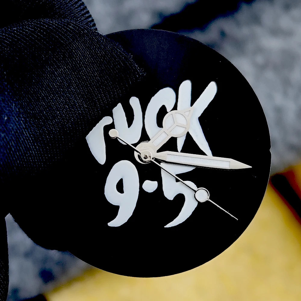 NH35 شعار مخصص الطلب ساعة رجالي 28.5 مللي متر لا مضيئة الهاتفي مناسبة ل NH35 ساعة يد تعمل بالحركة اكسسوارات