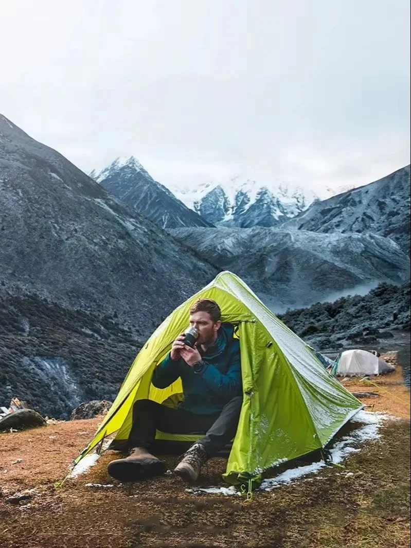 Naturehike Cloud Up 2-Personen-Zelt, ultraleichtes 20D-Campingzelt, wasserdicht, für Outdoor, Wandern, Reisen, Rucksackreisen, Radfahren, Angeln