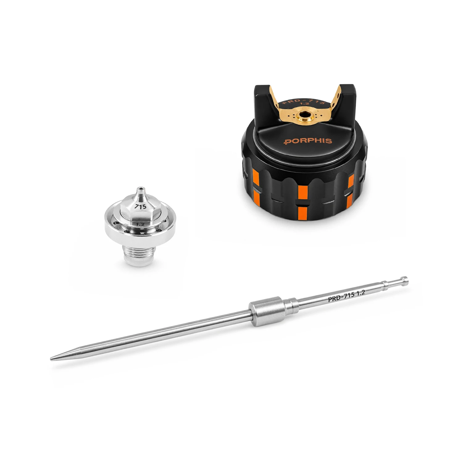 Original PORPHIS PRD-715 1.3mm or 1.4mm or 1.2mm spray gun Nozzle & Needle Cap Kit