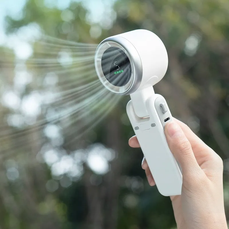 BOLEBIO Volevio Portable Wireless Flashlight Fan Noisy BLDC Super Strong Ultra Light Mini Flashlight Fan Natural Wind Fan USB/Po
