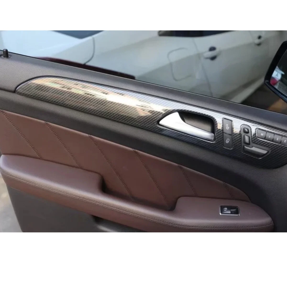 For Mercedes Benz ML GL 2012 2013 2014 2015 Right Hand Drive Car Dashboard Door Air Vent Decoration Cover Styling Car Trim