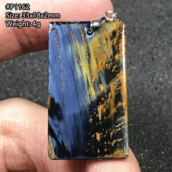 Top Natural Blue Pietersite Necklace Pendant For Woman Man Nobility Crystal Beads Namibia Firework Gemstone Rare Jewelry AAAAA
