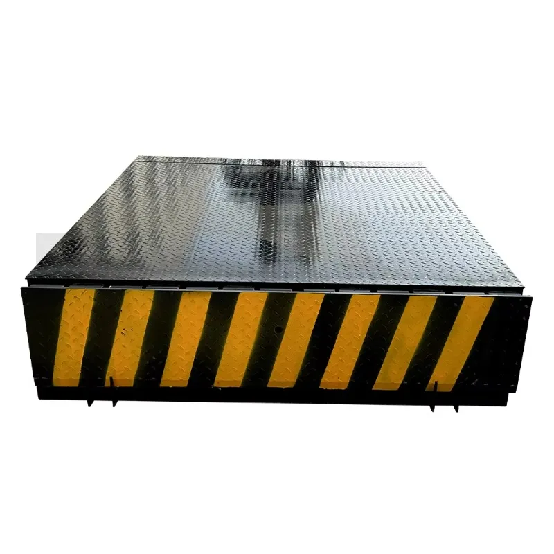 Hydraulic 10 Ton Carbon Steel Lift Platform Loading Dock Loading Ramp Stationary Pit Leveller