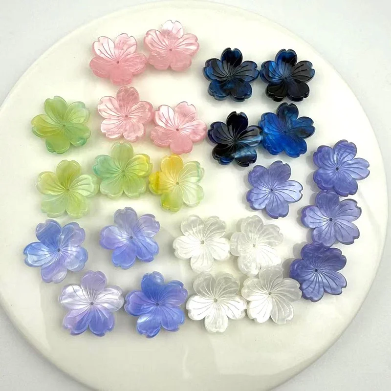 

Free shipping 90pcs/lot 21mm color print cartoon flowers shape acrylic beads diy jewelry garment hair accessory