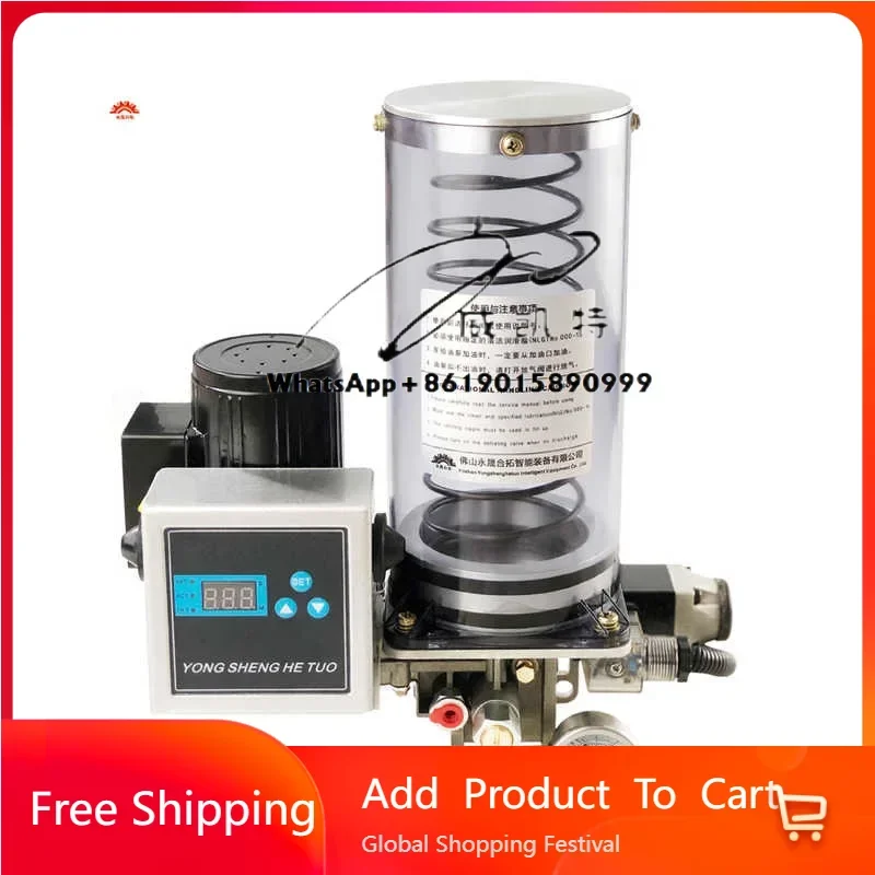 

Digit Controller Electric Piston Oil Pump 24V 220V Grease Lubricator with Level Switch Pressing Plate for Cnc Punch Lubrication
