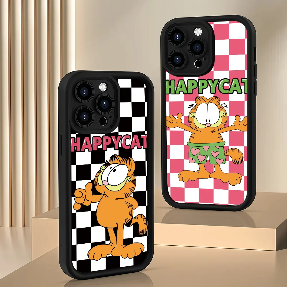 

Чехол для телефона Cartoon G-Garfield для iPhone 12, 11, 13, 14, 15, 16, 17 Max Pro Plus Air Mini, противоударный, противоскользящий, силиконовый, мягкий корпус
