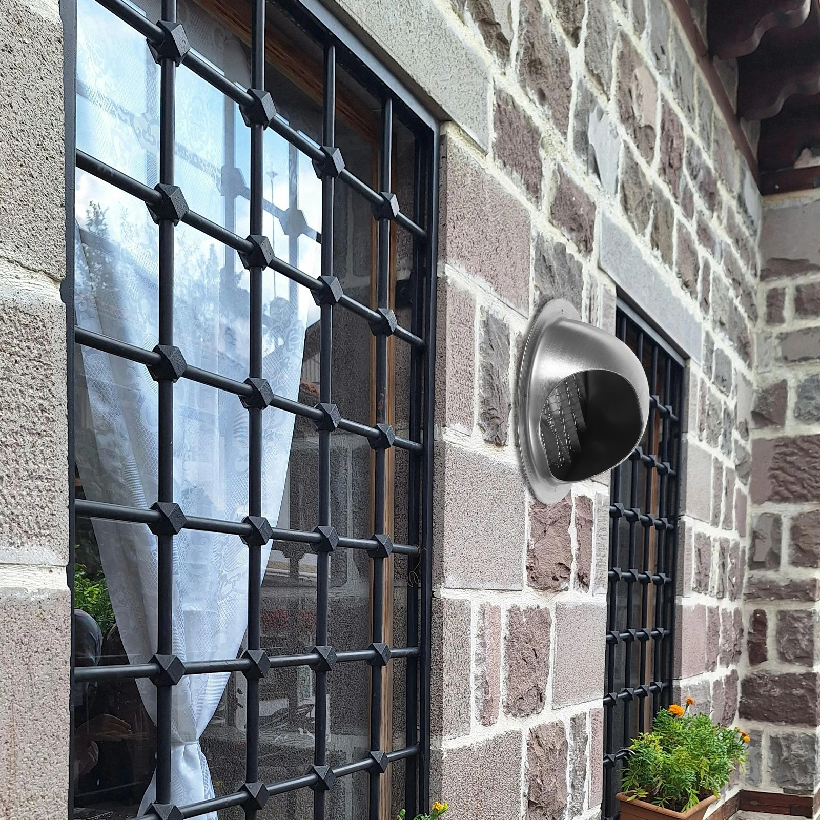 

Stainless Steel Ventilation Hood Round Wall Cover Exhaust Home Outlet Durable Waterproof Long Lasting Efficient Airflow