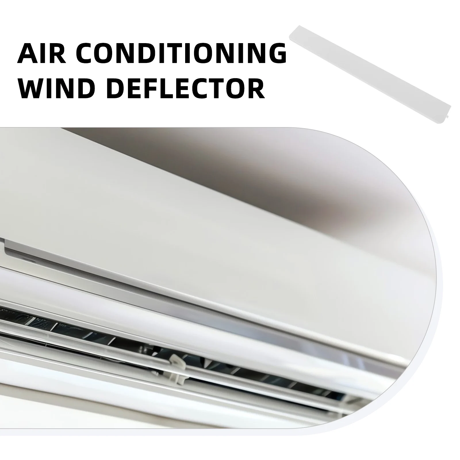 

Adjustable Conditioner Vent Deflector Kit Wind Guide Plate Durable Material Easy Installation Home Office Use Air
