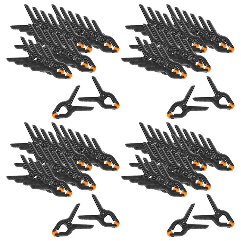DT17 96X Spring Clamps, Plastic Glue Clamps for Home Workshop Photography Model Making Woodworking Fixture Tools