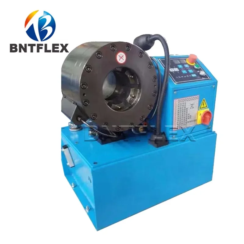 2 Inch 6 Wires Single Phase 220v BNT-32D Digital Excavator Hydraulic Hose Crimping Machine With Quick Change Tool And Dies Base