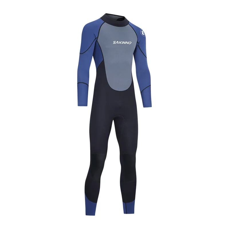 

Men's 3MM Neoprene Wetsuit Thickened One-piece Warm Cold-proof Long-sleeved Diving Suit Surfsuit Snorkeling Winter Swimsuit