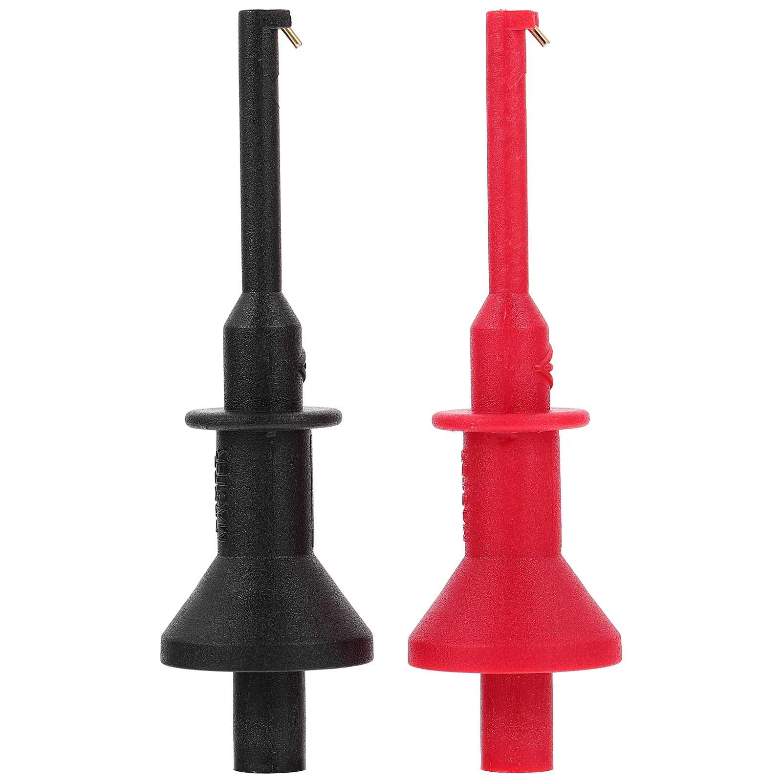 2Pcs Testing Hook Clips 4mm Plug-in Probe Clamps Multimeter Test Lead Clip Mini Electronic Repair Tools Testing Hook Clip