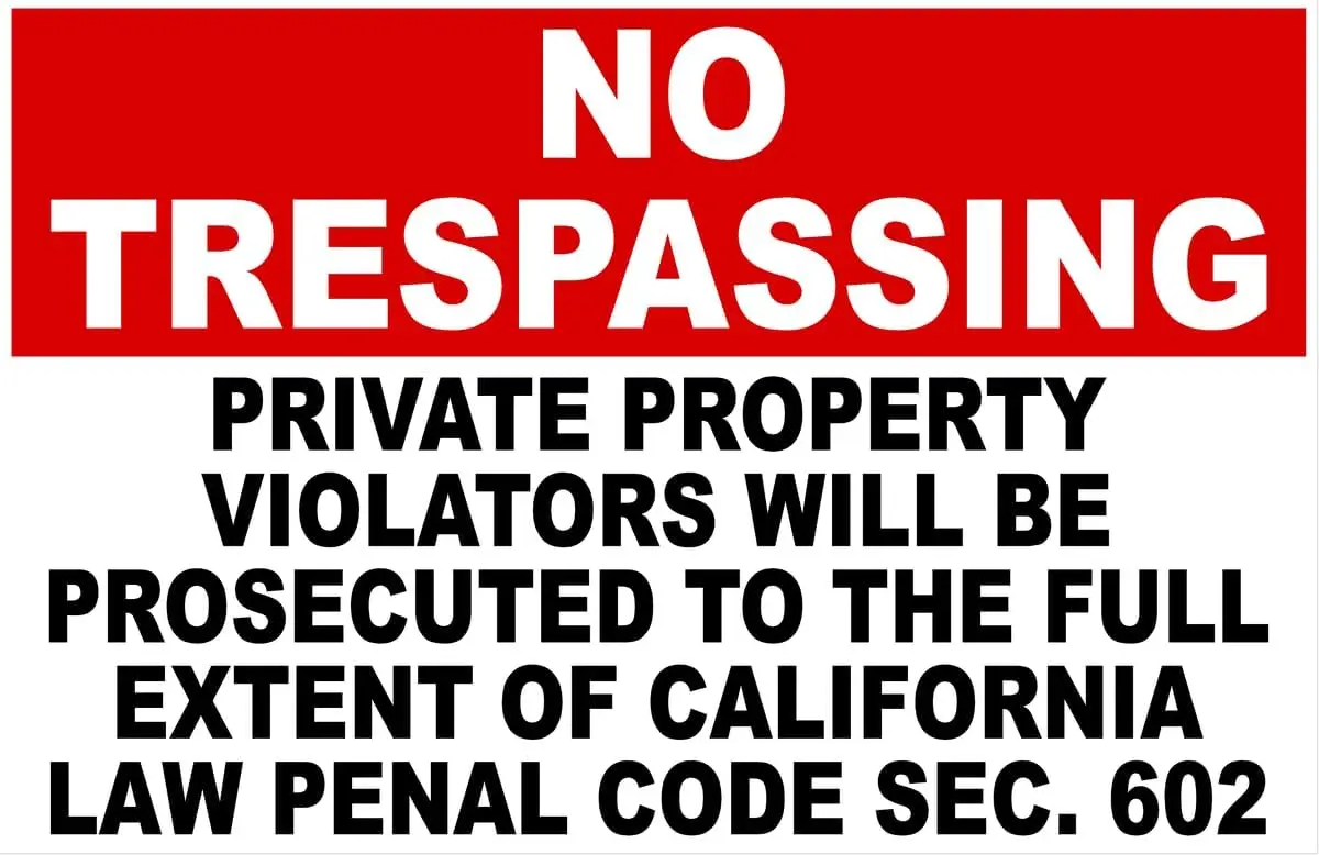 1a, отсутствие Trespassing California Penal Code 602, вывески для бизнеса (X622) Металлические жестяные вывески, знак о безопасности для использования в помещении или на открытом воздухе 1a, отсутствие Trespassing California Penal Code 602, вывески для бизнеса (X622) Металлические жестяные вывески, знак о безопасности для использования в помещении или на открытом воздухе