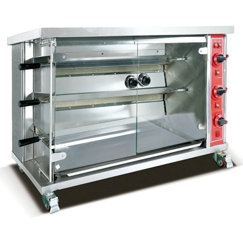 Commercial 369 stick roast duck stove gas stainless steel rotary roast chicken stove night market stall roast chicken stove
