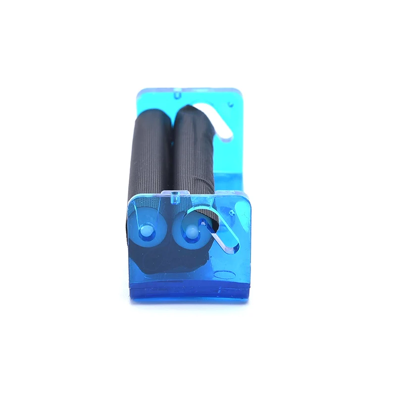 1PC 70mm Easy Manual Cigarette Tobacco Smoking Roller Maker Rolling Machine Clear Color Random view 5