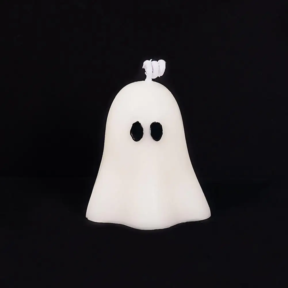 Velas con forma de fantasma, elegantes velas de fantasma, Blanco escalofriante, decoración de fiesta de Halloween, mesa perfumada para Halloween