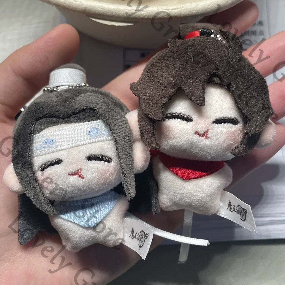 

Genuine Anime Grandmaster of Demonic Cultivation WeiWuXian LanWangJi Cosplay Cartoon Maumet Keyring Fluffy Puppet Keychain Gift