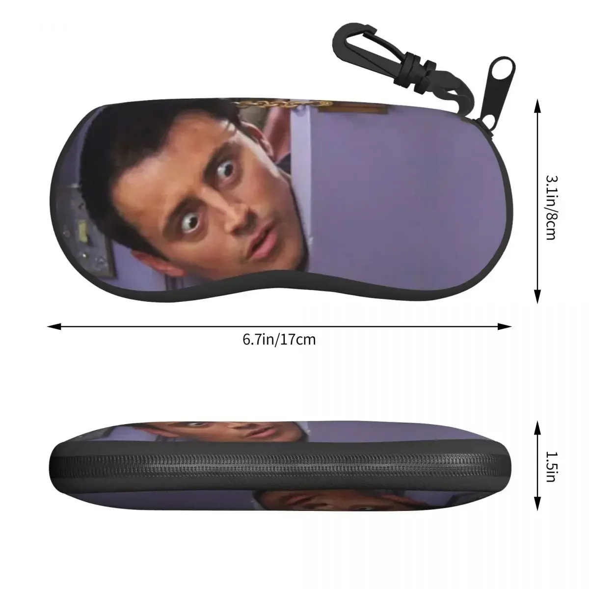 Custom Funny Joey Tribbiani Glasses Case Cool Classic TV Show Friends Shell Eyeglasses Case Sunglasses Box