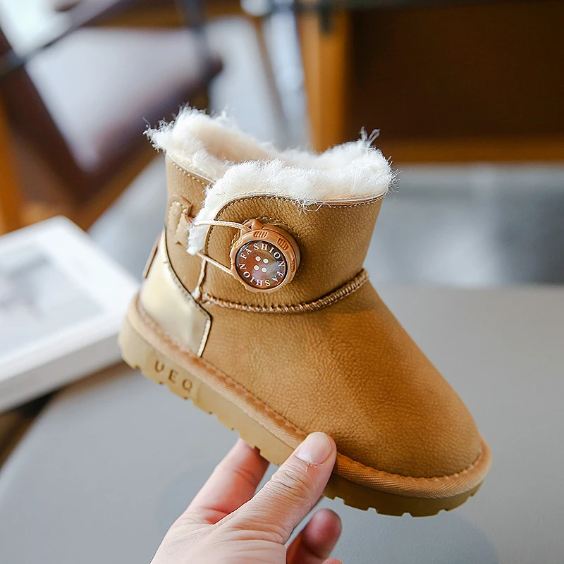 Kid Snow Boot Boy scarpe in cotone spesso ragazza stivale in cotone con suola morbida impermeabile Toddler Girl Shoe Sapato Infantil Menina you