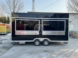 Commercial  Food  Truck  With Customized Fully Equipments Cart Street Mobile Fast Food Truck Trailer Snack Coffee Kiosk